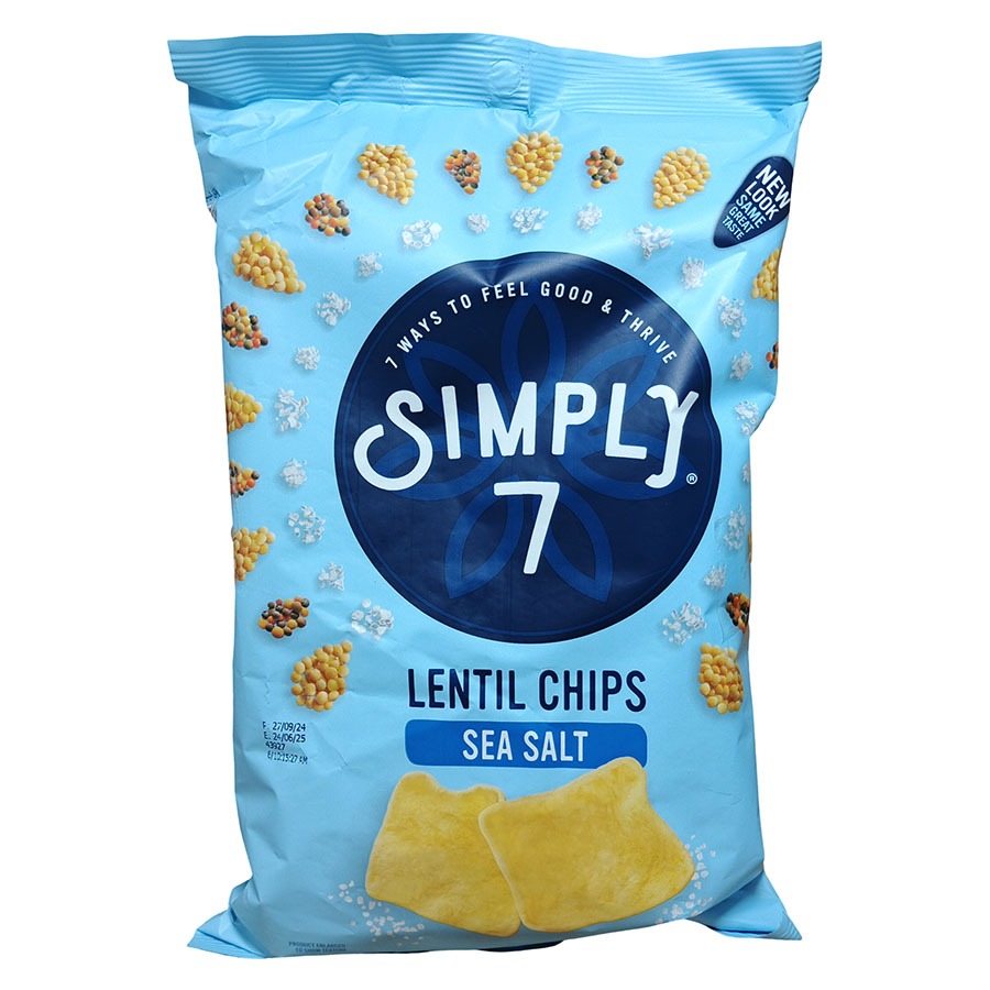 

SIMPLY 7 LENTIL CHIPS SEA SALT 3.65 OZ