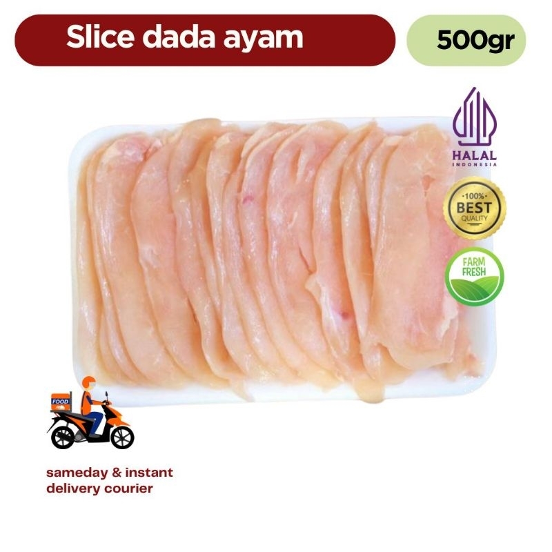

Slice Dada Ayam 500gr / Chicken Thin Sliced Halal