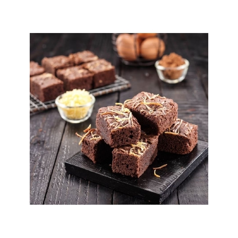 

Brownies Almond Dan Keju Ukuran 10x20cm berat 450g