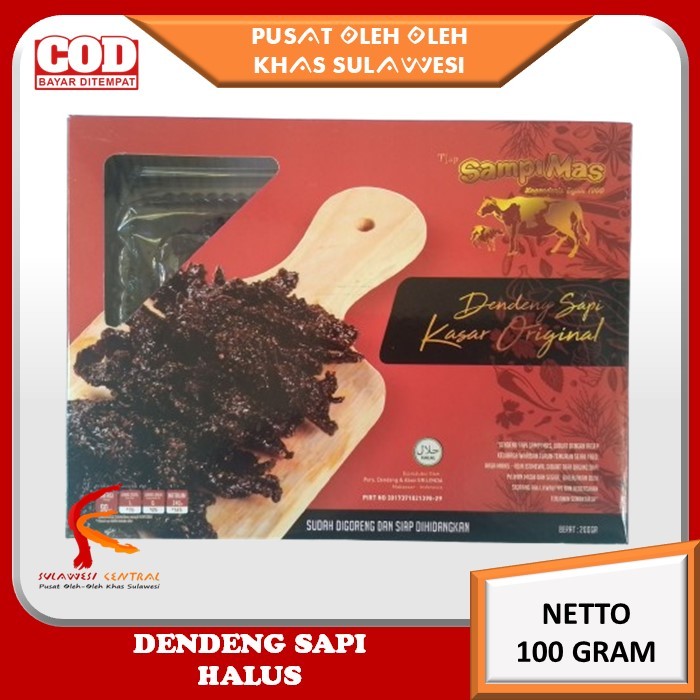 

Dendeng sapi SAMPI MAS khas sulawesi 200 gr