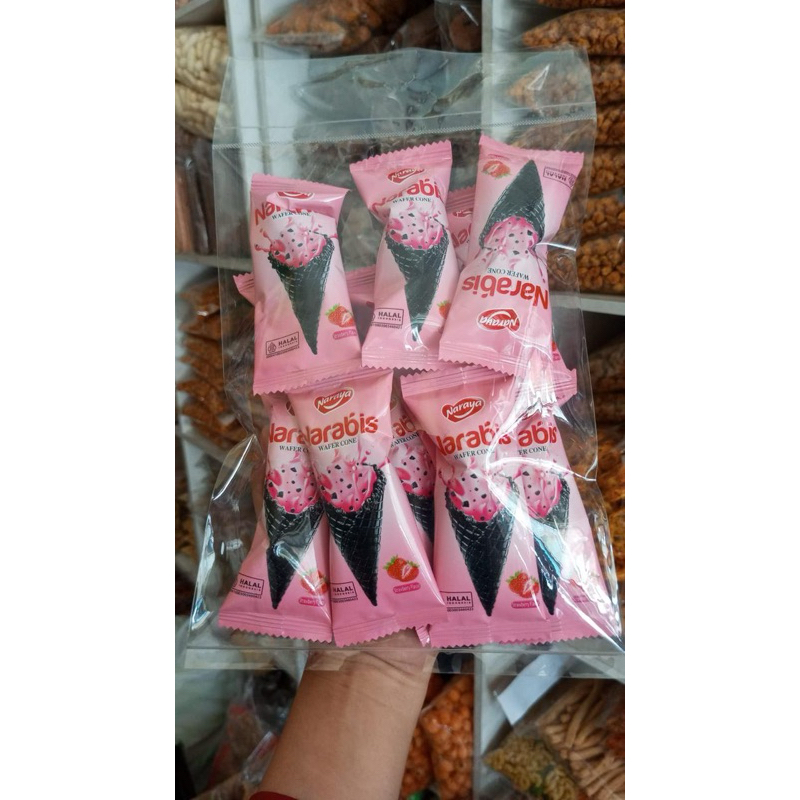 

Narabis Wafercone kemasan isi 10
