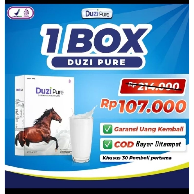 

Duzi Pure Susu Kuda Liar Asli 100% Original Lombok Sumbawa BPOM Herbal Asam Urat Tulang Rematik Sendi