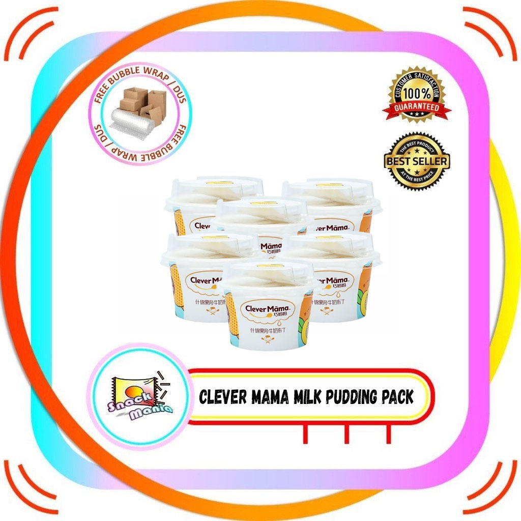

Clever Mama Assorted Fruit Milk Pudding Pack ~ 85 gr x 6 pcs