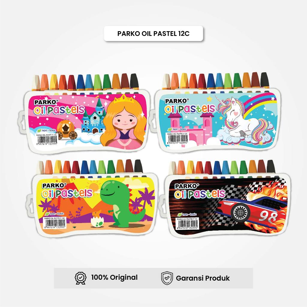 

PARKO Crayon Krayon 12 Warna / Oil Pastel 12 Warna / Crayon