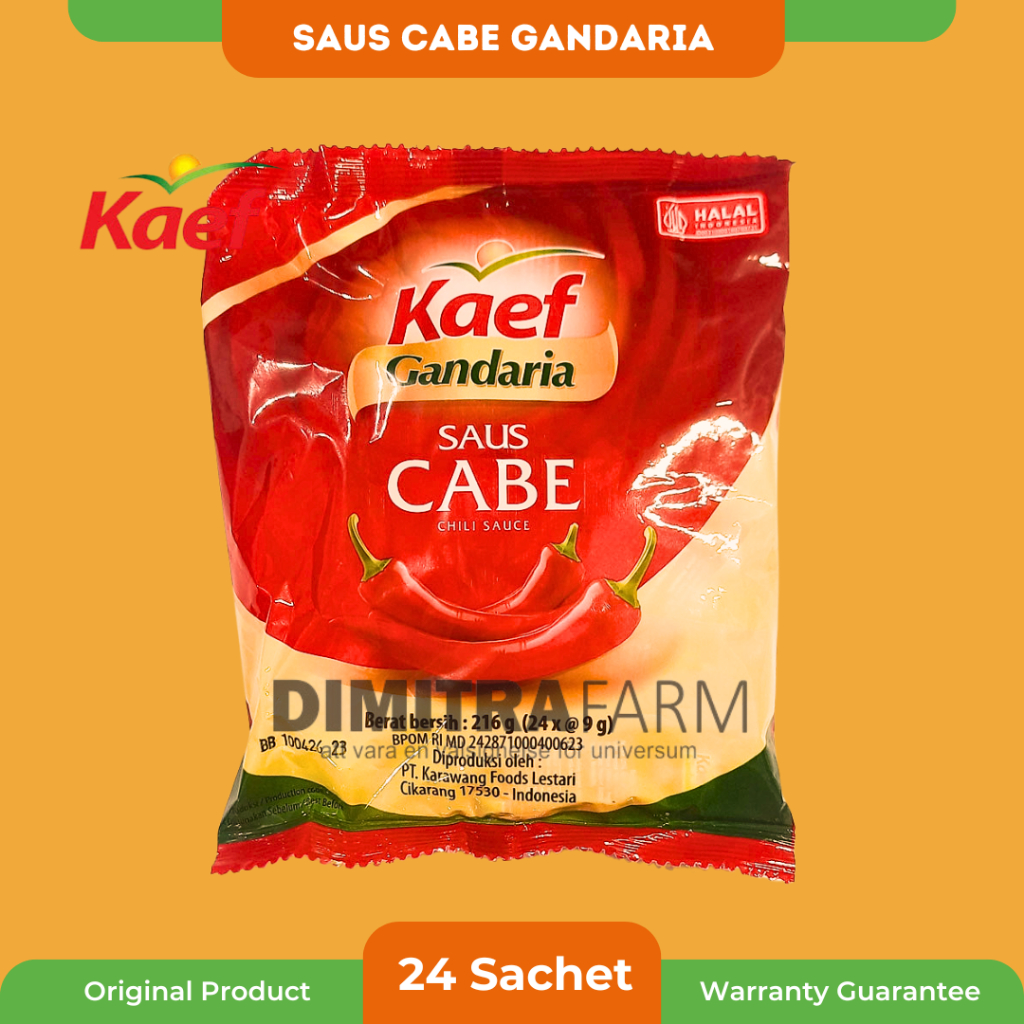 

Kaef Gandaria Saus Sambal Pedas Sachet Gandaria Kaef