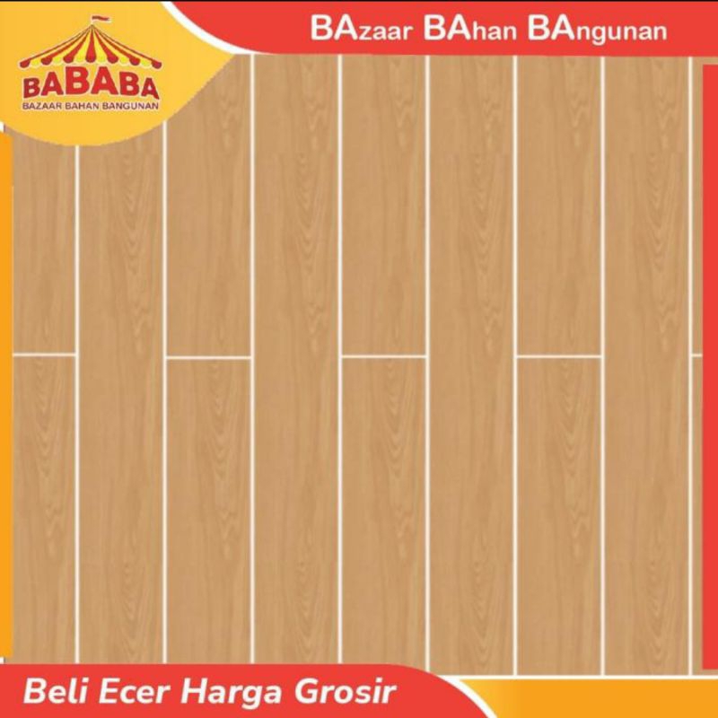 VINYL LANTAI 3MM MOTIF KAYU ALVERA ASHLEY BROWN