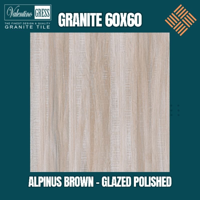 GRANITE 60X60 ALPINUS BROWN | GLAZED POLISHED
