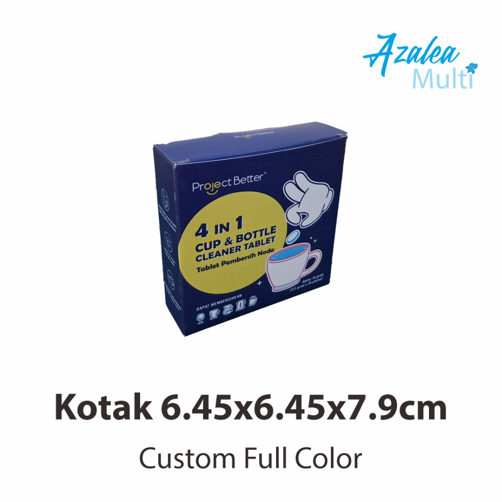 

Kotak Custom 6.45x6.45x7.9cm cetak full Color dus produk