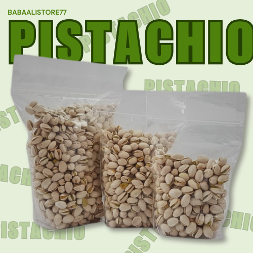 

BabaAli - Kacang Pistachio Mugal 1KG - Lemak Sehat Bebas Kolesterol