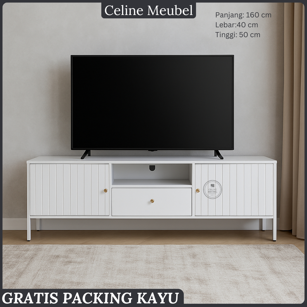 Meja Tv / Buffet Tv Bahan Full Besi Jumbo- Buffet Tv- Buffet TV Full Besi- TV Cabinet