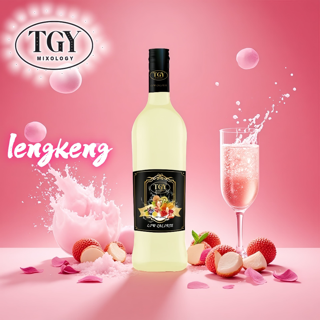

TGY MIXOLOGY Sirup cair minuman Lychee pekat -HALAL-750 ML-Syrup