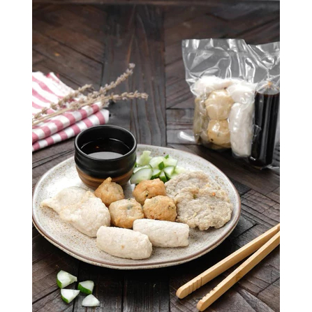 

Pempek mix isi 10/pempek ikan tenggiri/pempek palembang/pempek ikan tenggiri asli