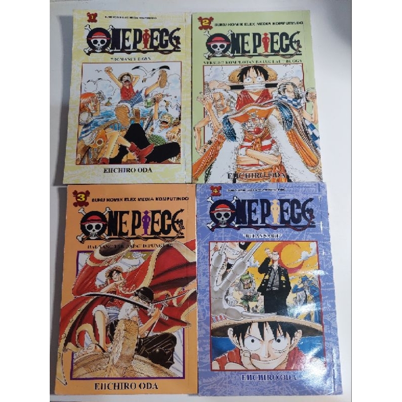 [PRELOVED BOOKS] Buku Komik Manga One Piece Vol 1 - Vol 4