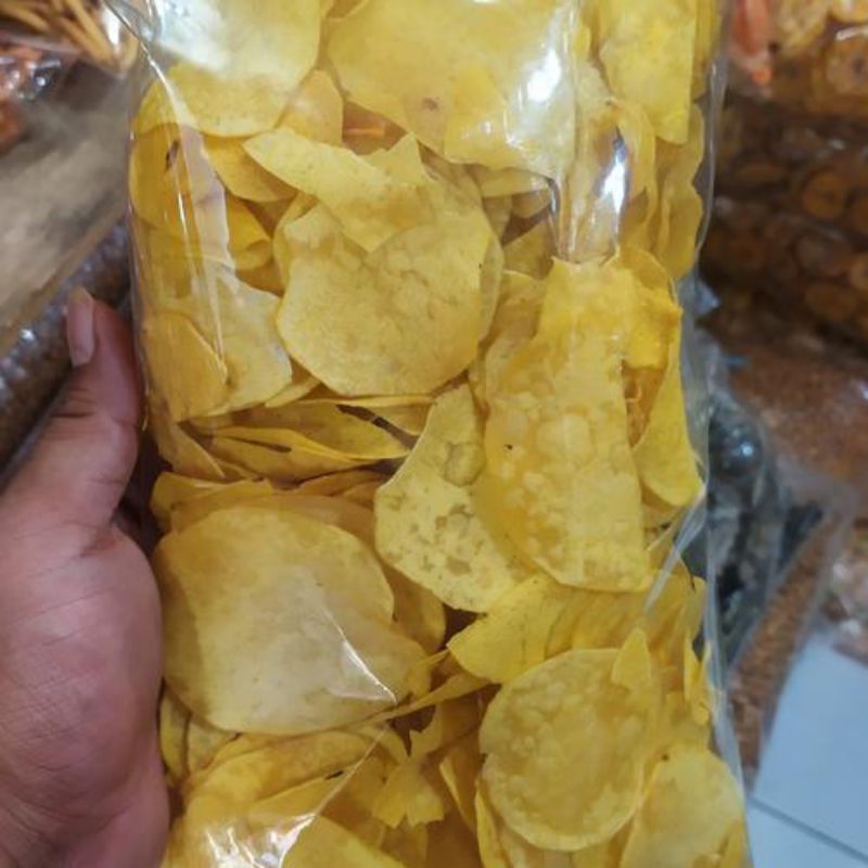 

keripik talas/tales asin gurih dan renyah per 1kg