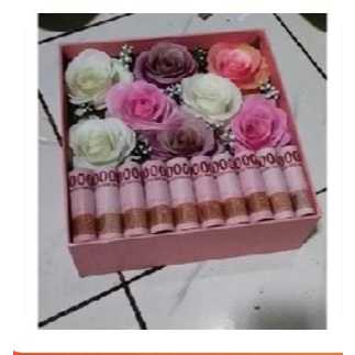 

[Flower In Box]Buket bunga artificial/Hadiah wisuda graduation perpisahan kado ulang tahun sidang