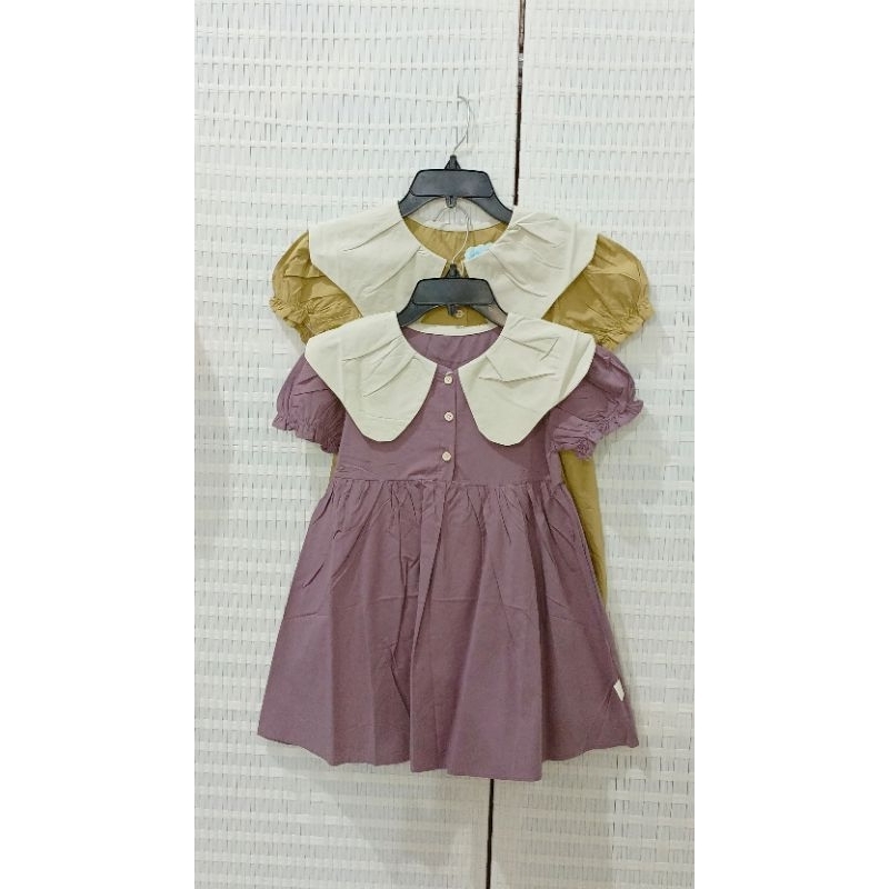 DRESS KERAH LENGAN BALON PREMIUM BANGKOK