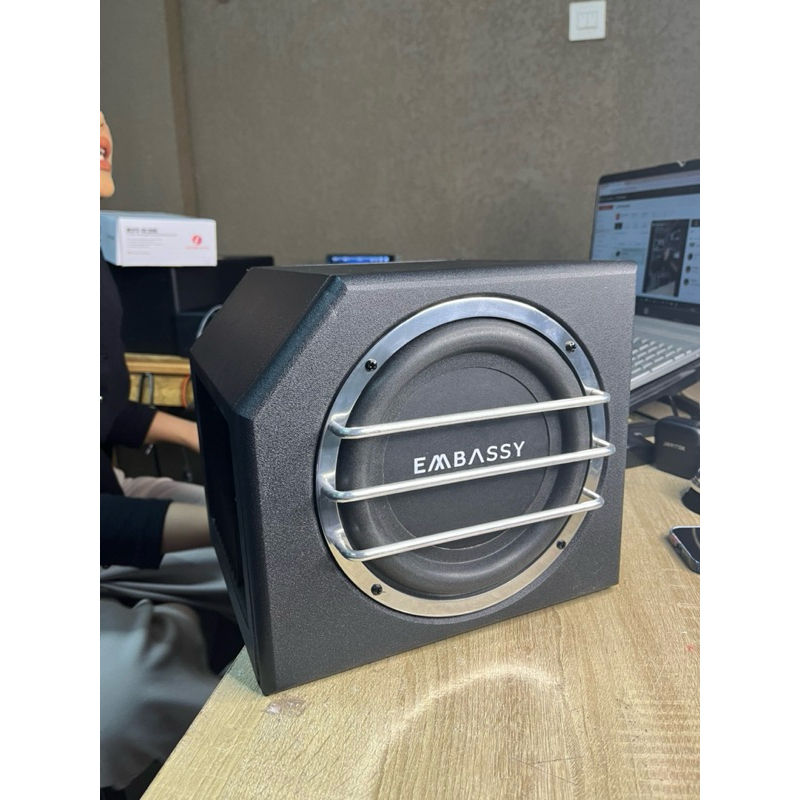 Subwoofer Basstube Kotak Aktif 8 inch EMBASSY 8 inch zeus Speaker Mobil