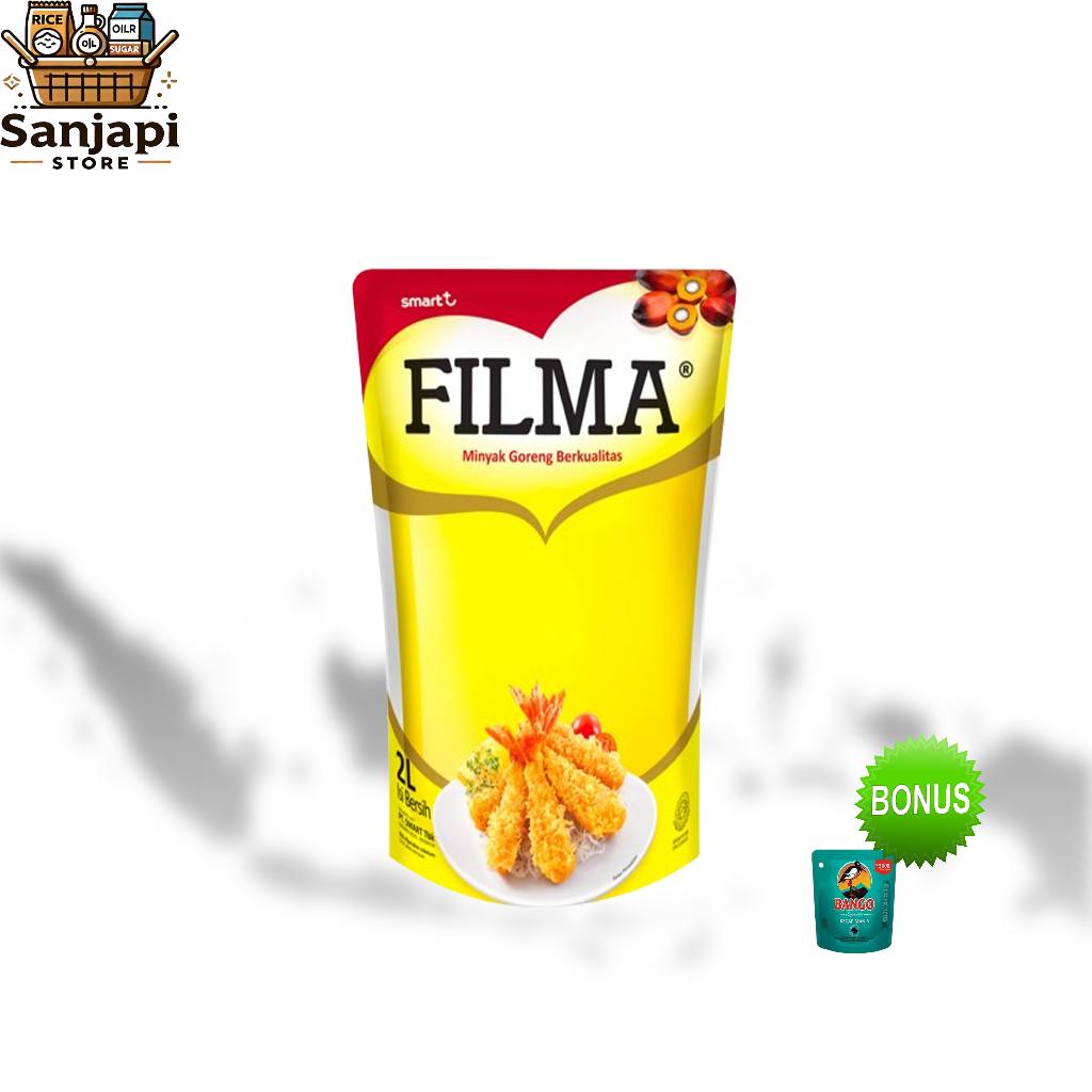 

Filma Minyak Goreng Pouch 2 Liter + Bonus Kecap Bango 77g - minyak goreng filma 2 liter promo