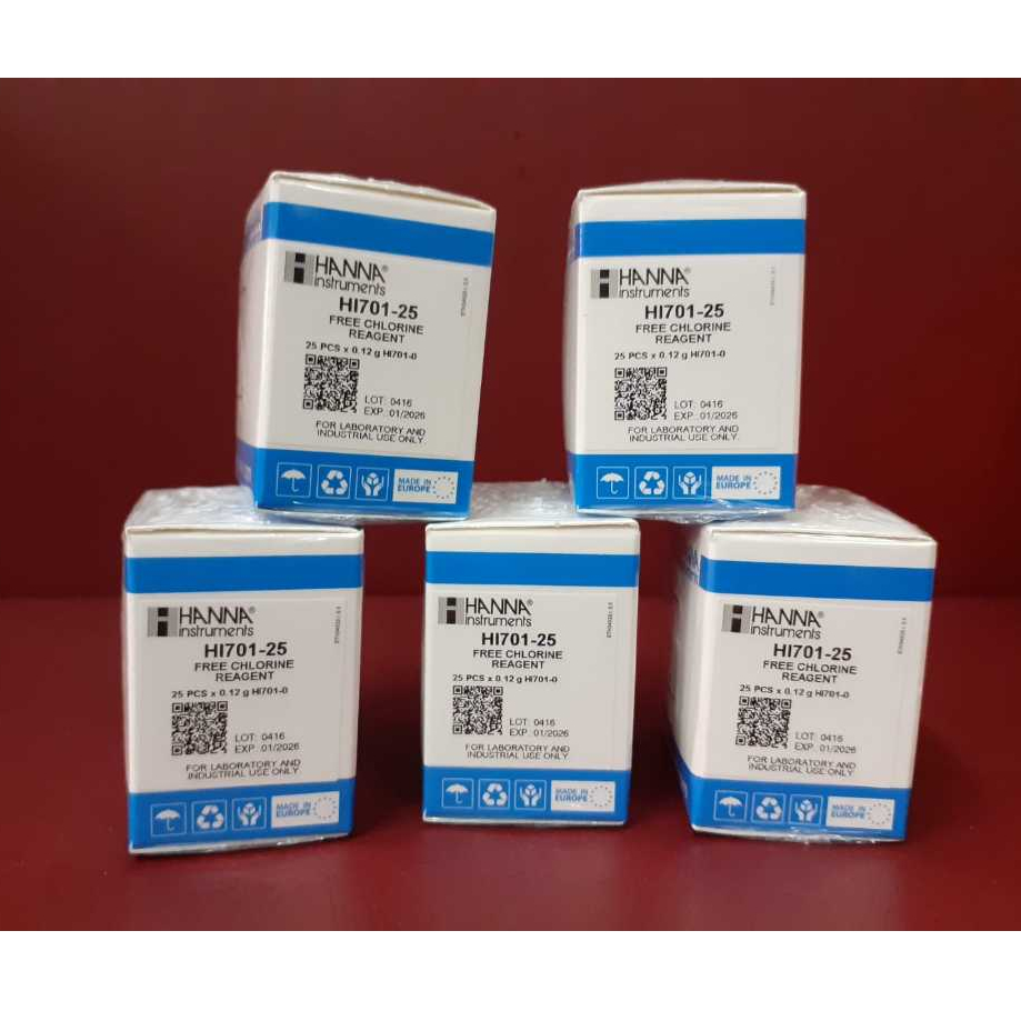 Hanna HI701-25 Reagents for HI 701 Free Chlorine Pocket Checker HI 701-25