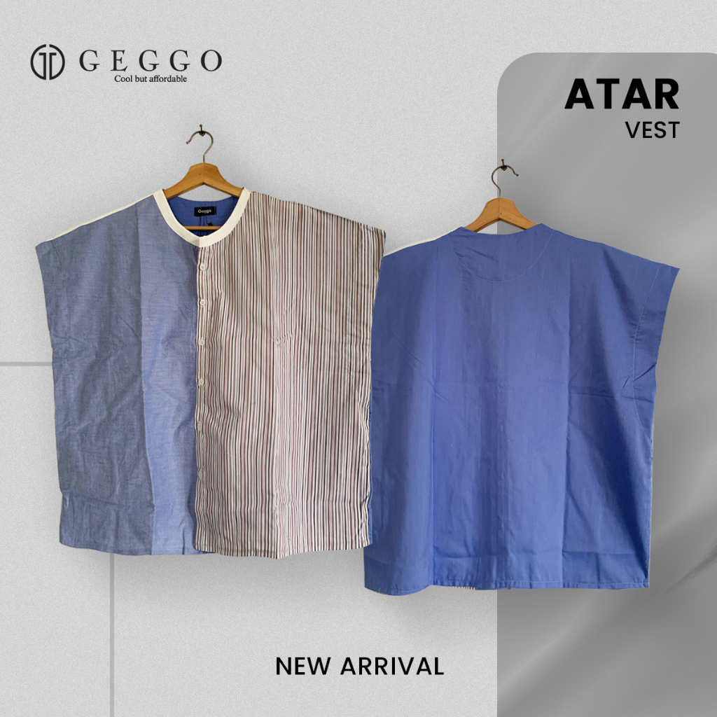 GEGGO MAN - ATAR VEST / ATASAN PRIA / OUTER PRIA /ATASAN ALLSIZE/ Keren Formal Rompi Casual