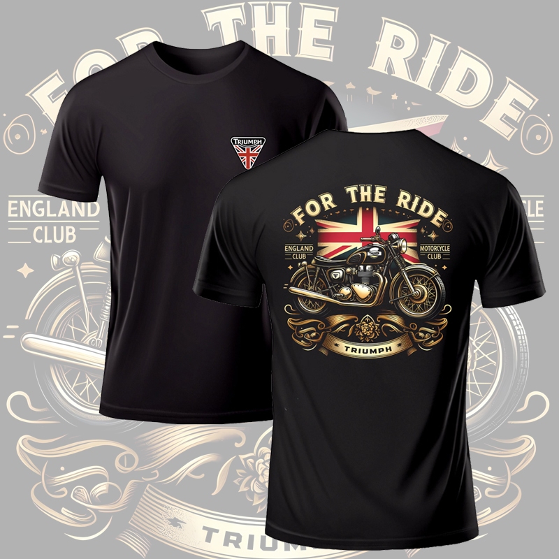kaos triump motorcycle / baju biker brotherhood / kaos pria katun