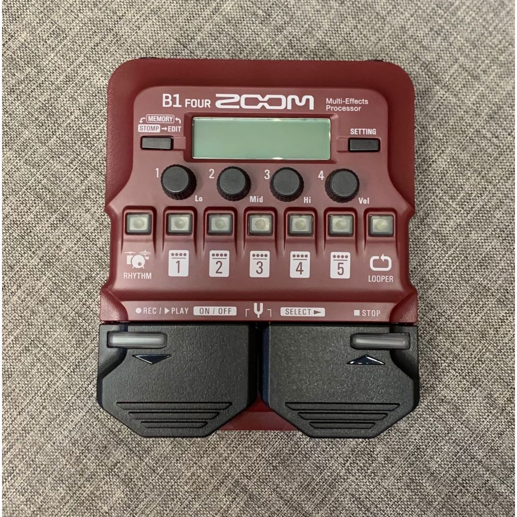 Zoom B1 Four Bass Multi-Effect Processor Original Efek Gitar