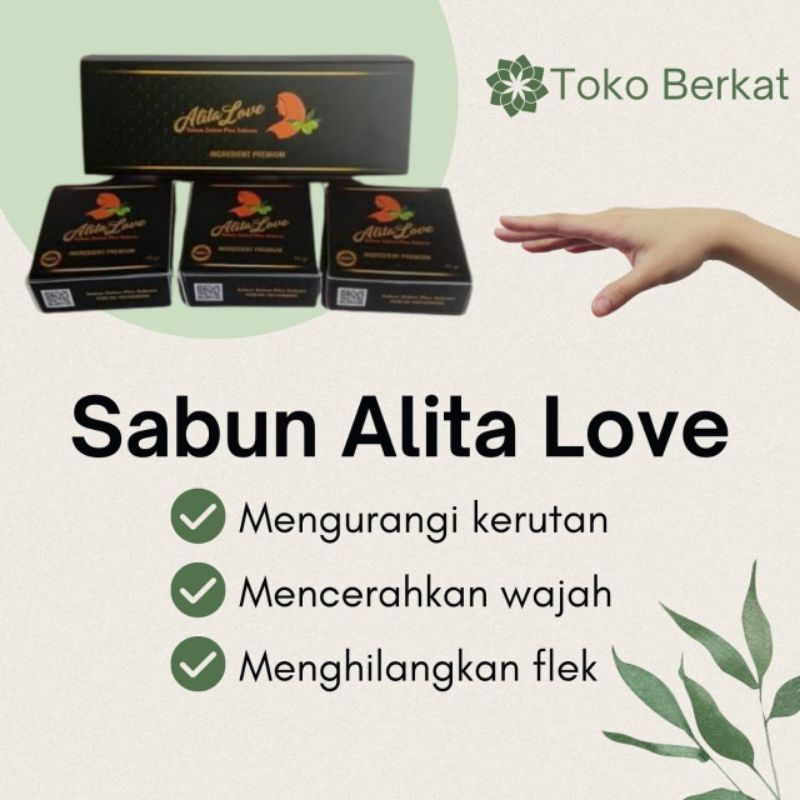 Sabun Zaitun Salmon Alita Love pemutih anti keriput anti jerawat