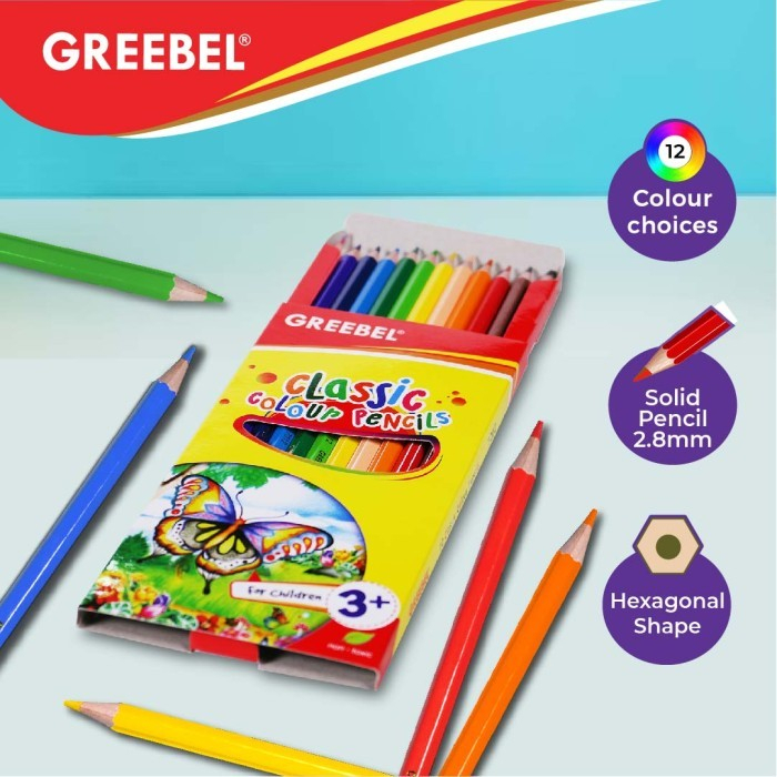 

Pensil 12 Warna Greebel Clasic