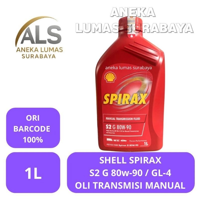 Shell Spirax S2 G 80w-90 / Oli Gardan Mobil Shell Original 1L / Oli transmisi manual shell