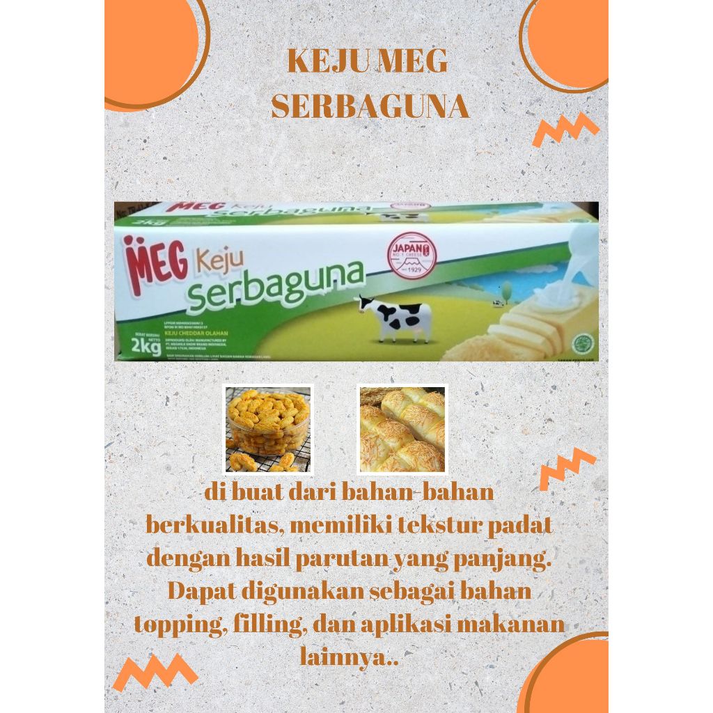 

MEG cheese Serbaguna 2 Kg