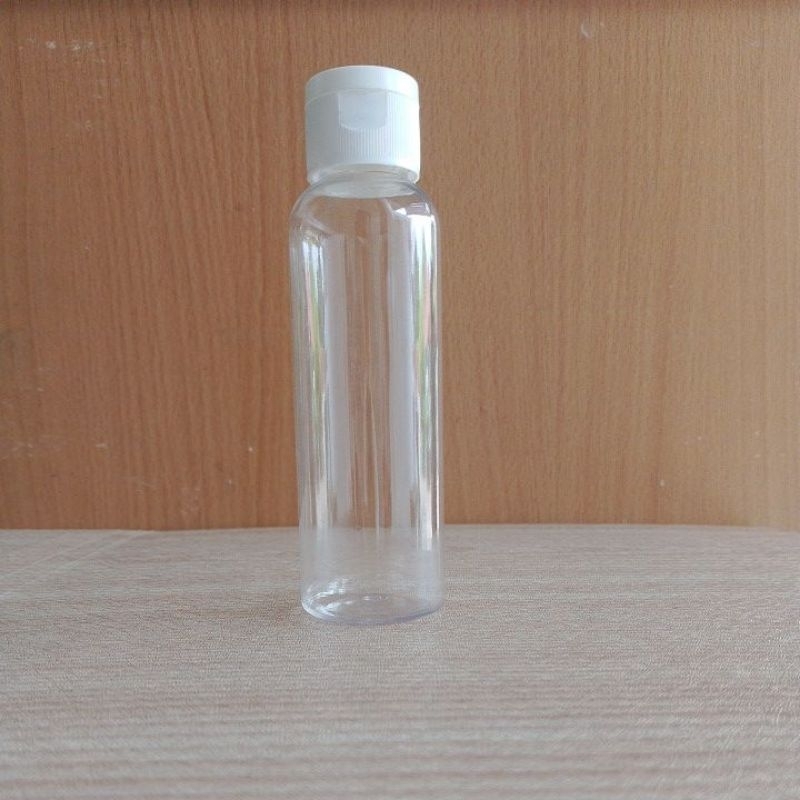 Botol Fliptop 100ml Clear | Botol Fliptop Plastik Pet BR - Fliptop Natural