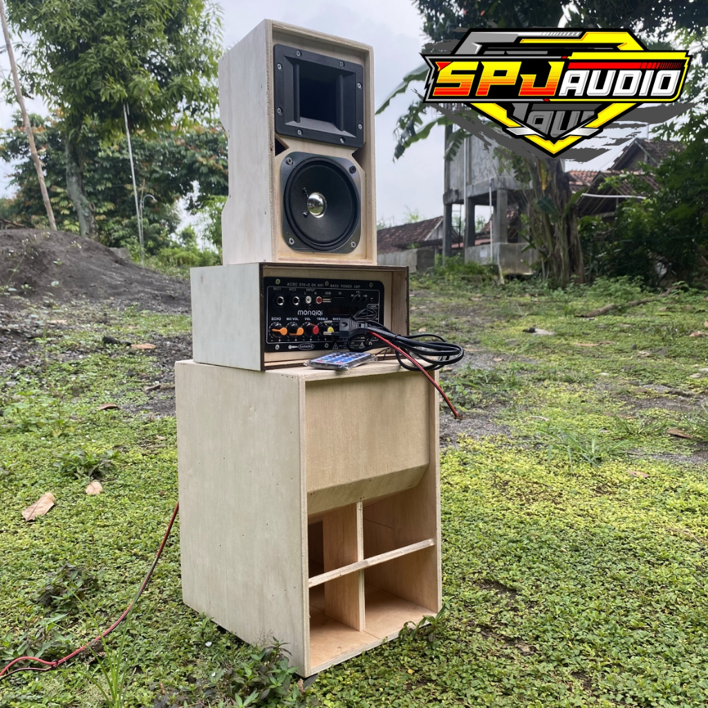 Paket Sound Miniatur Fullset Box SUPALI 6 Inch dan Line Array 4 inch singgel twiter Plus Speaker Len