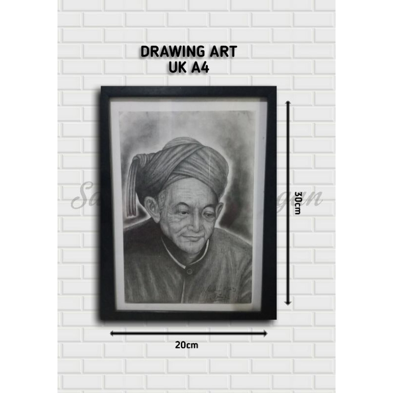 

kado lukisan sketsa wajah custom/ sketsa wajah hitam putih/sketsa wajah potret