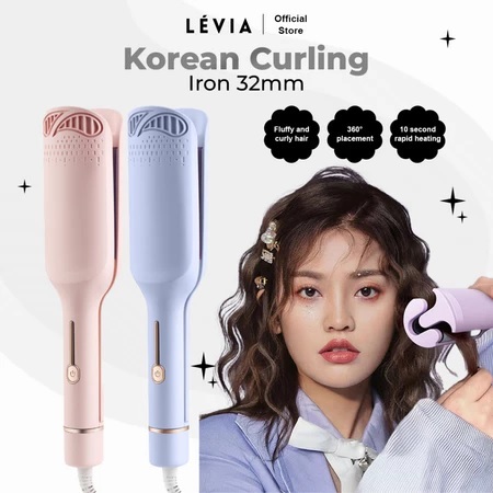 LEVIA- Korean Curling Iron 32mm / Catokan Keriting Diameter 32mm Curly Wave Hair Styler