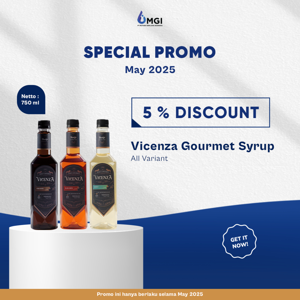 

Ay00! Mutiaragemilang.id Vicenza Gourmet Syrup Minuman 750ML PT MGI ( Mutiara Gemilang Indonesia )