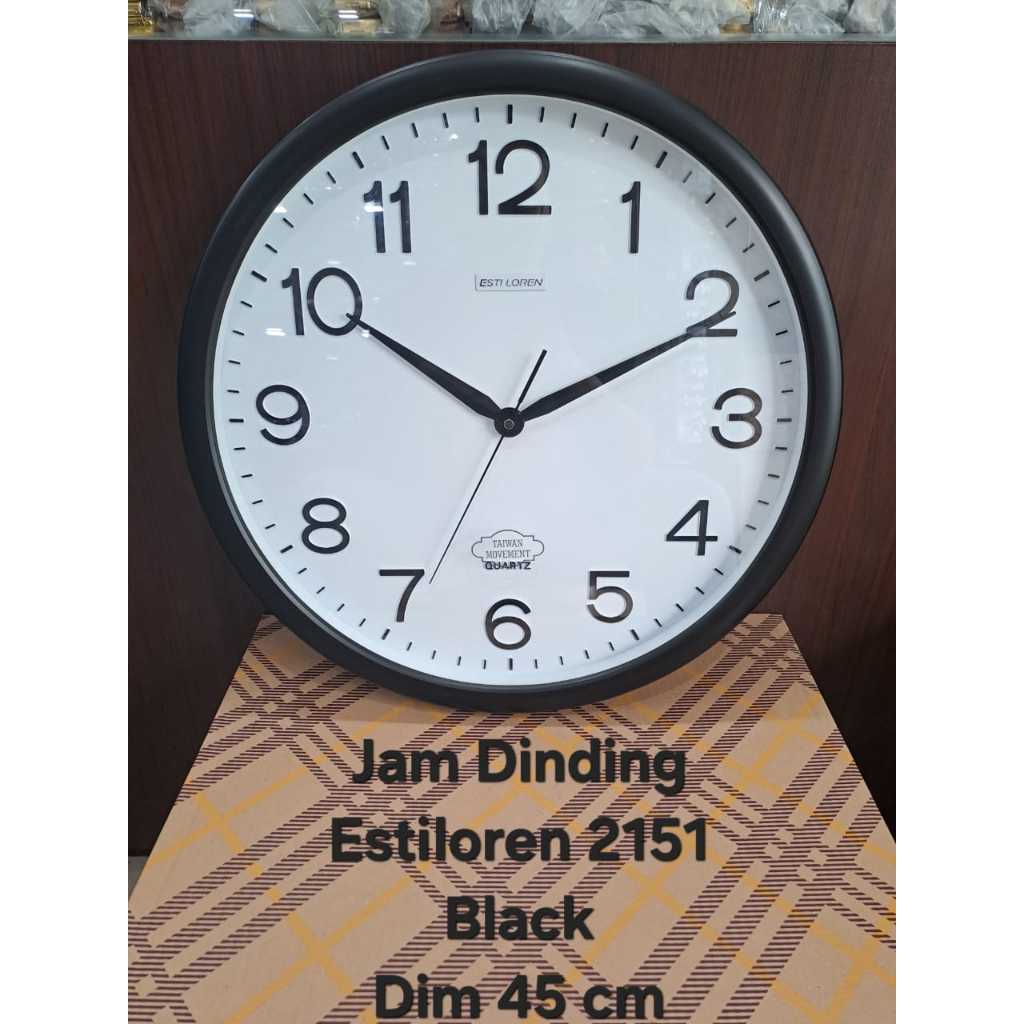 Jam Dinding Estiloren Diameter 45cm