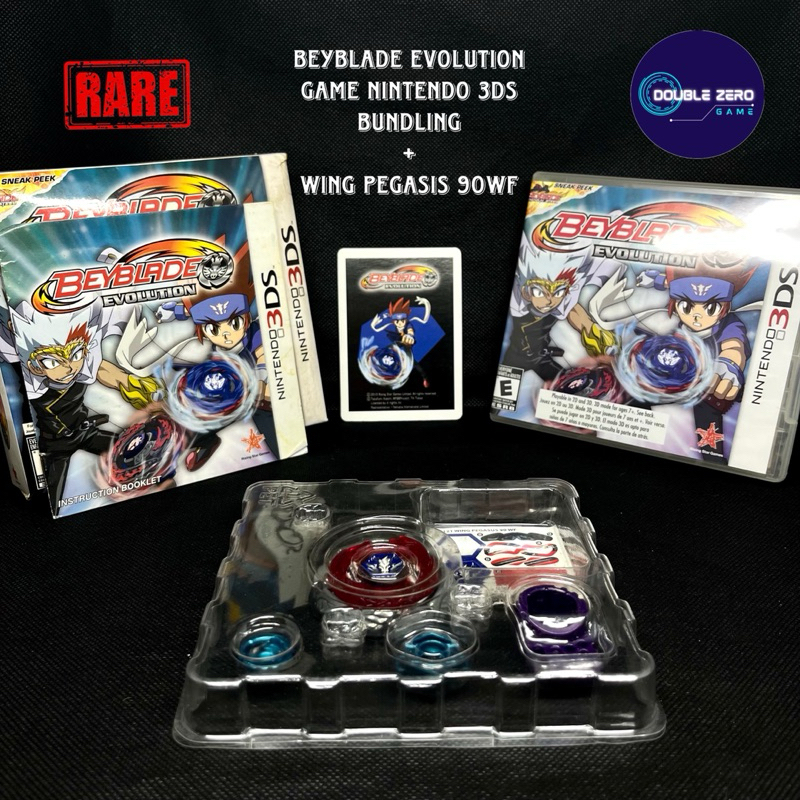 Beyblade Wing Pegasis / Pegasus Bundling set kaset game nintendo 3ds Beyblade Evolution Original Tak
