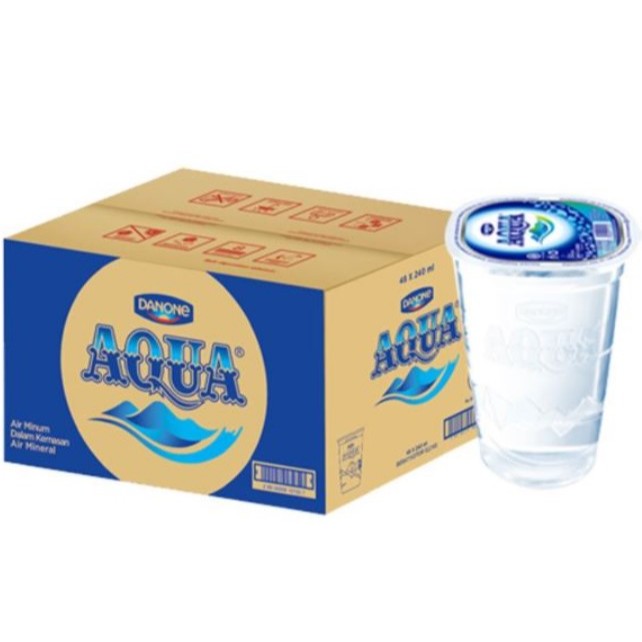 Aqua Gelas Mini 240ml x 48 Pcs