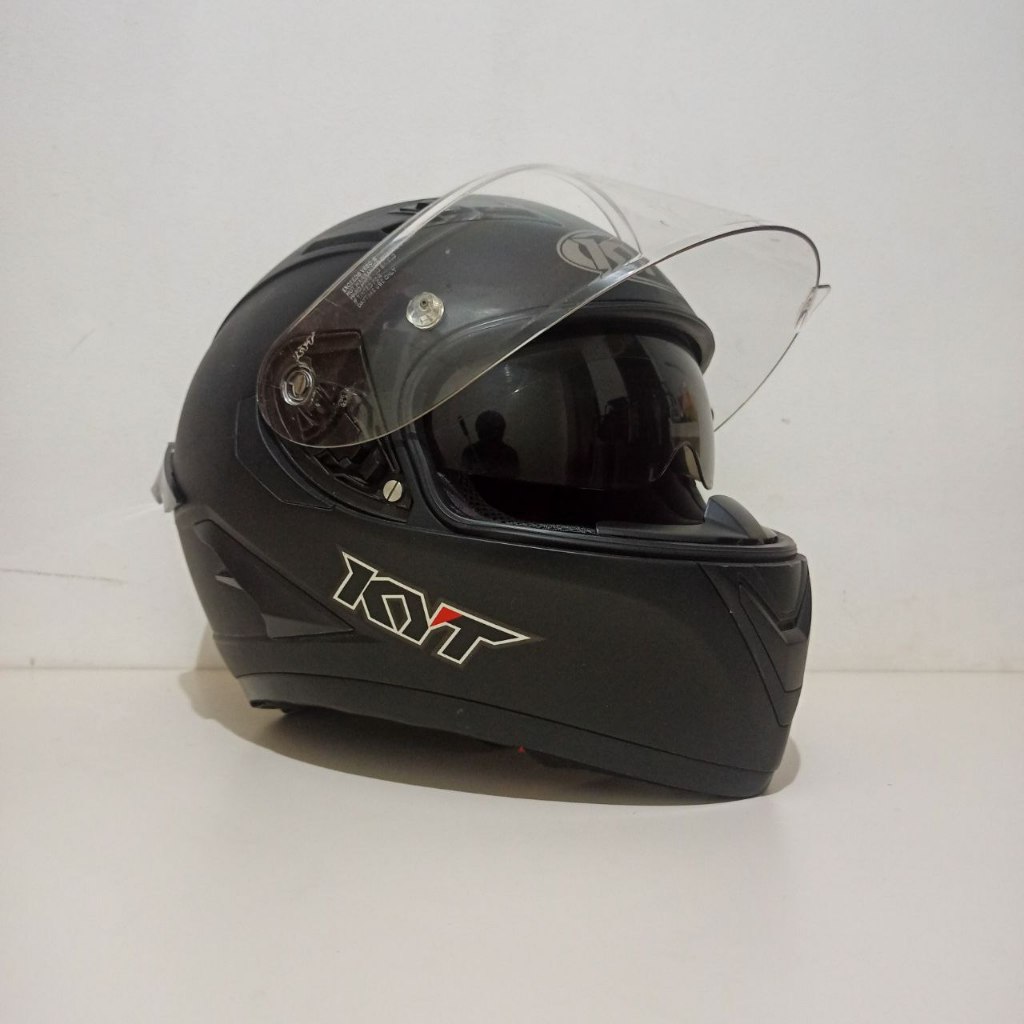 Helm KYT Falcon Fr Ukuran L Hitam Original