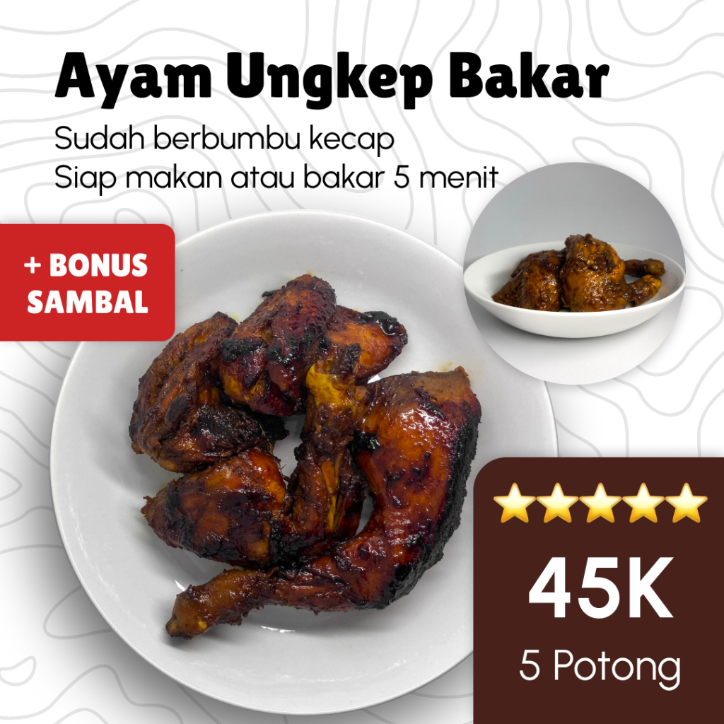 

Ayam Ungkep Bumbu Kecap Siap Bakar (5 Potong) Frozen Food