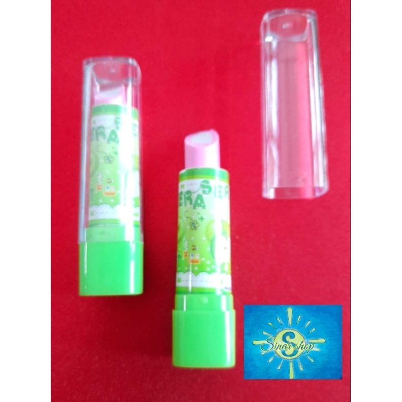 

penghapus / setip model lipstik warna hijau