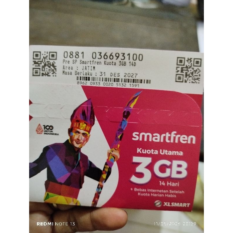 kartu smartfren 3 GB