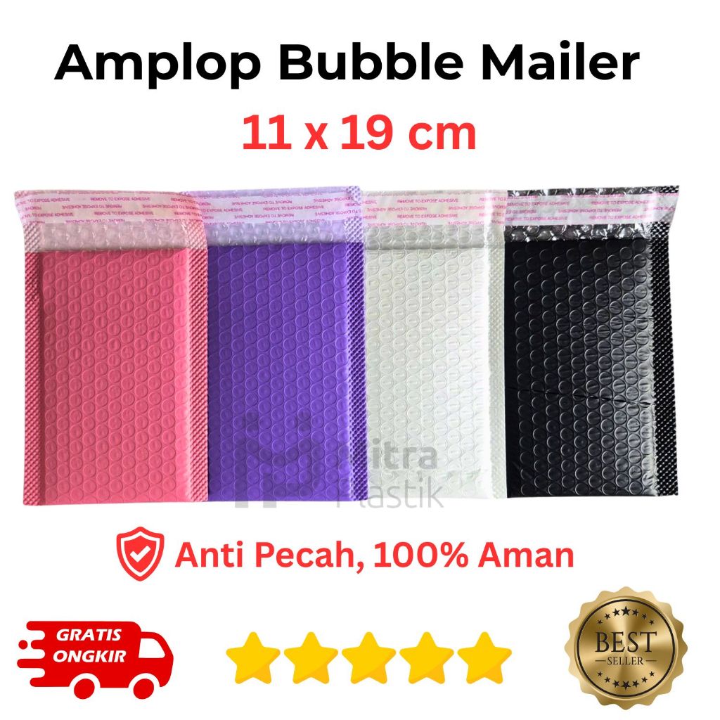 

SALE AMPLOP BUBBLE MAILER 11 X 19 CM / PACKING BUBBLE WRAP POLYMAILER PELINDUNG PAKET ONLINE SHOP