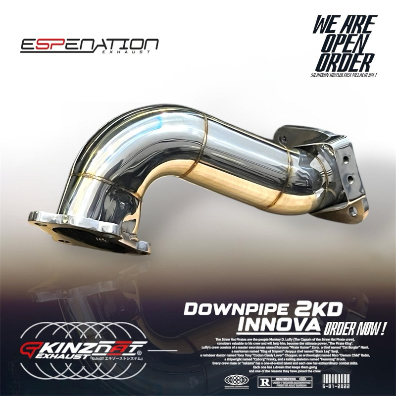 Downpipe toyota innova 2KD & Hilux 2KD - dwonpipe innova 2kd