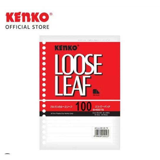 

6 pack LOOSE LEAF A5-LL 100-2070 Kenko