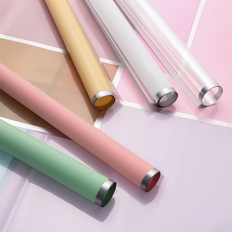 

(5 LEMBAR) Cellophane flower wrapping list silver / kertas buket bunga frame silver