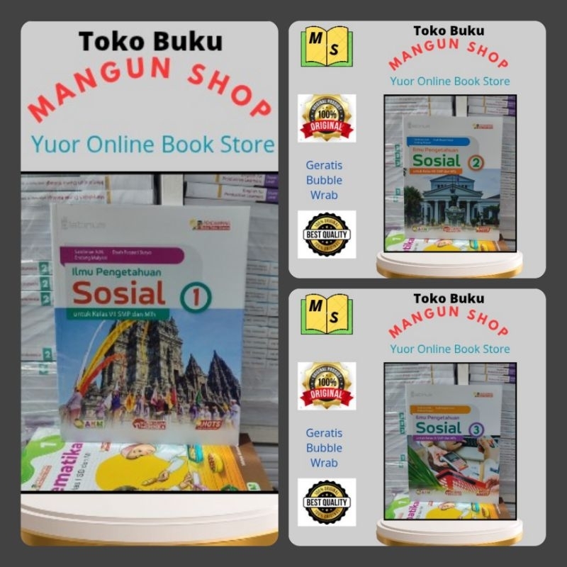Buku IPS Ilmu Pengetahuan Sosial Kelas 7,8,9 SMP Kurikulum Merdeka Platinum