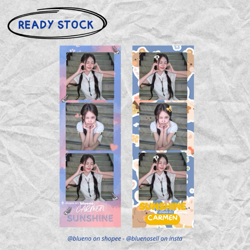 

[READY] PHOTO STRIP COLLAGE CARMEN H2H HEARTS2HEARTS CUSTOM FOTO TULISAN