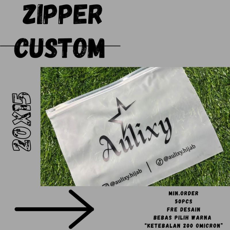 

ziplock pouch custom | kemasan hijab