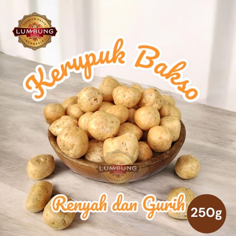 

Camilan Snack Kerupuk Bakso 250g Gurih Renyah Lezat